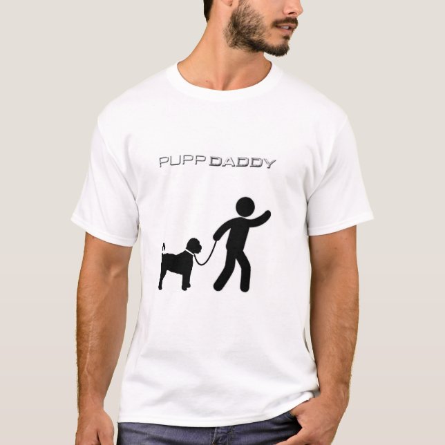 T-shirt Papa de chiot (Devant)