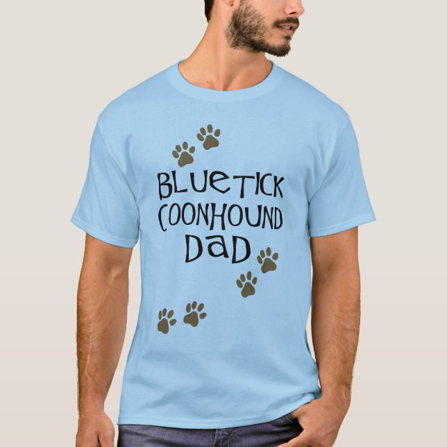 T-shirt Papa de Coonhound de Bluetick (Devant)