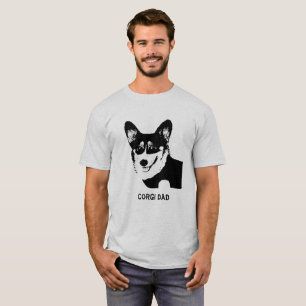 T-shirt Papa de corgi de Gallois