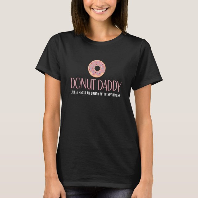 T-shirt Papa De Donut Comme Un Papa Régulier Avec Des Arro (Devant)