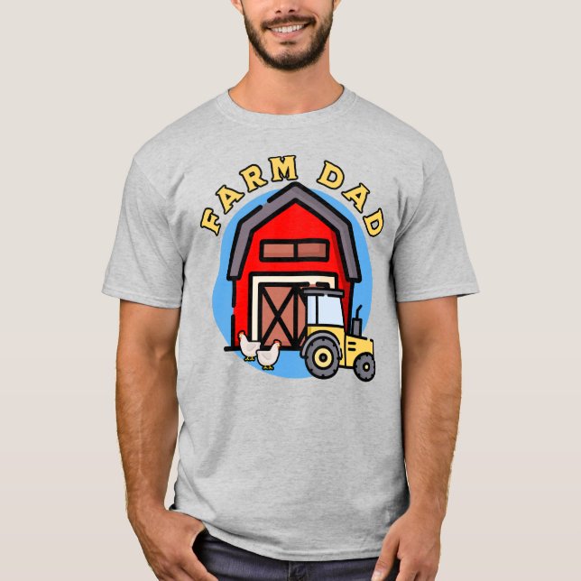 T-shirt Papa de ferme (Devant)