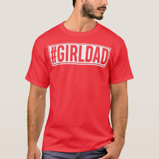 T-shirt Papa De Fille En Nombre Supérieur Fête des pères D
