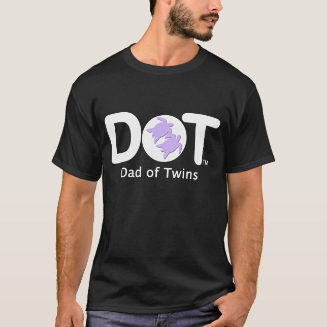 T-shirt Papa de fils et de fille jumeaux (Devant)