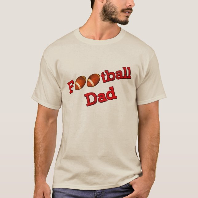 T-shirt Papa de football  (Devant)
