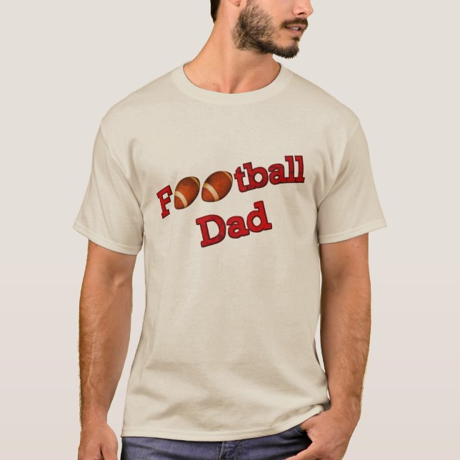 T-shirt Papa de football  (Devant)