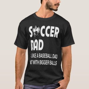 T-shirt Papa De Football Avec Des Ballons Plus Gros Amateu