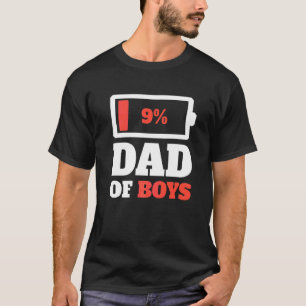 T-shirt Papa de garçons Papa fatigué Papa faible en énergi