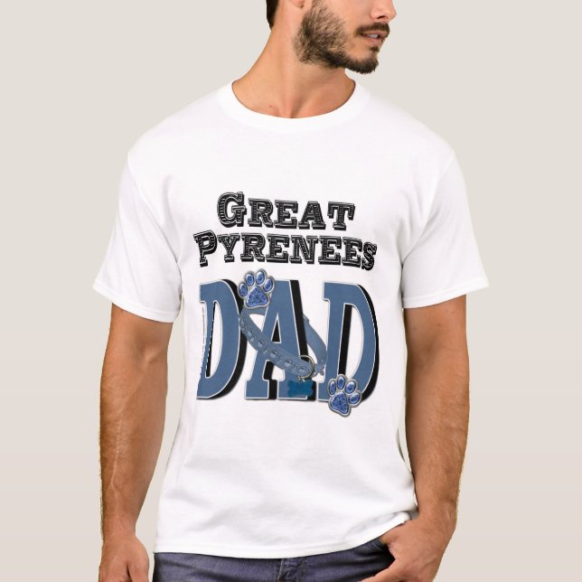 T-shirt PAPA de Grands Pyrénées (Devant)