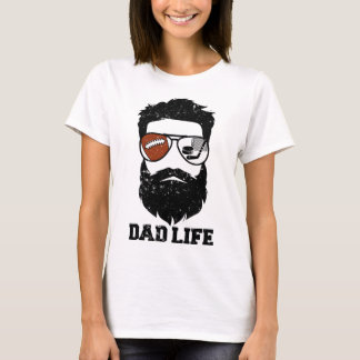 T-shirt Papa de hockey sur pied Cheveux décoiffés Barbe Pa