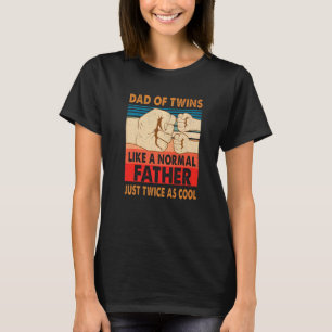 T-shirt Papa De Jumeaux Comme Un Père Normal Nouveau Père