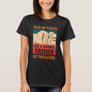 T-shirt Papa De Jumeaux Comme Un Père Normal Nouveau Père