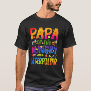T-shirt Papa de la chenille affamée mignon 1er anniversair