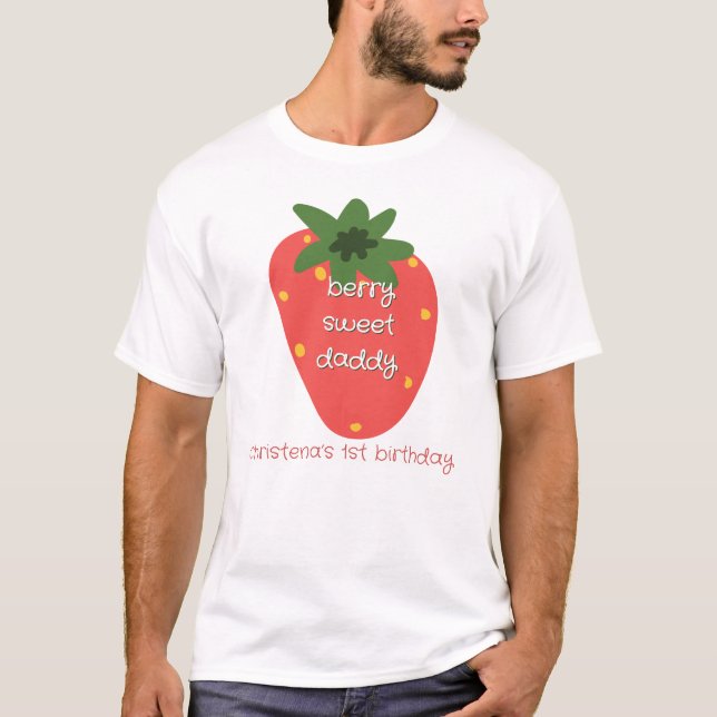 T-shirt Papa de la Douce aux Fruits Rouges (Devant)