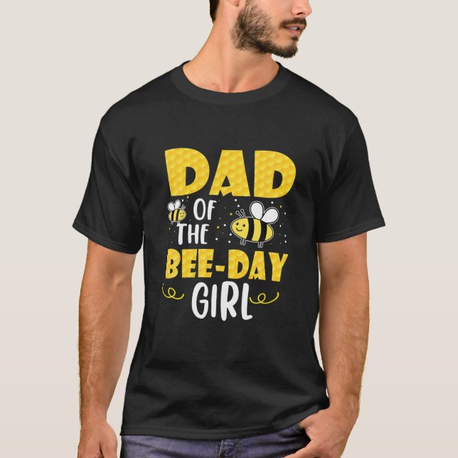 T-shirt Papa De La Fête De L'Abeille Fête Correspondant An (Devant)