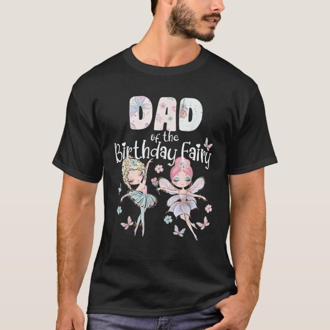T-shirt Papa de la fête des fées d'anniversaire Fées Anniv (Devant)