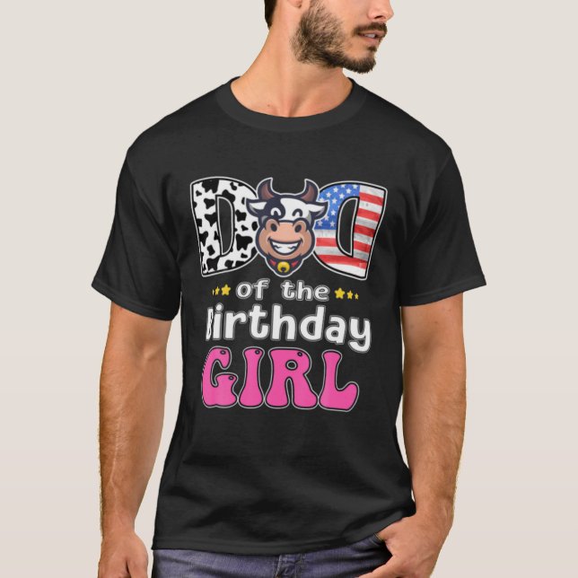 T-shirt Papa de la fêtée d'anniversaire  (Devant)