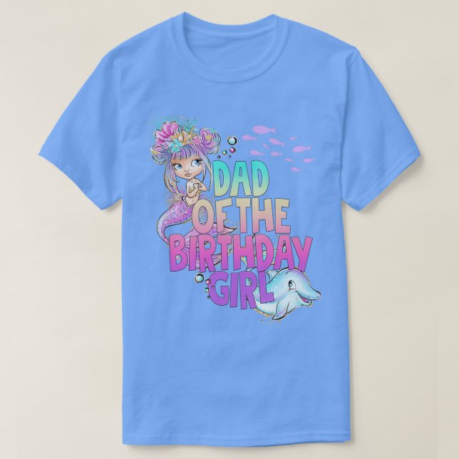 T-shirt Papa De La Fille Anniversaire Fille Anniversaire S (Design devant)