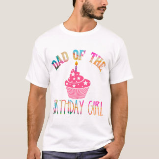 T-shirt "Papa De La Fille D'Anniversaire" Cravate-Tee Part