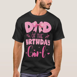 T-shirt Papa de la fille d'anniversaire Famille Rose Coque