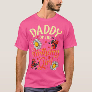 T-shirt Papa de la fille d'anniversaire Ladybug Anniversai