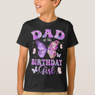 T-shirt Papa de la fille qui fête son anniversaire Thème p
