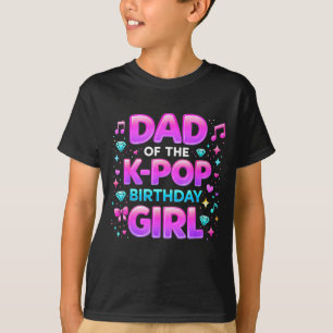 T-shirt Papa de la filleuse de la fête d'anniversaire k po