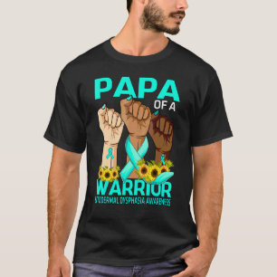 T-shirt Papa De La Main D'Un Guerrier Ectodermal Dysphasia