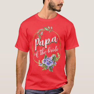T-shirt Papa de la mariée Mariage Baby Shower Papa corresp