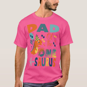 T-shirt Papa De La Partie Dinosaure D'Un Saurus 2E Anniver