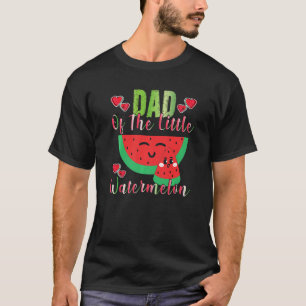 T-shirt Papa De La Petite Famille De Melon Watermelon