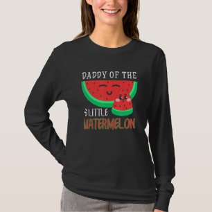 T-shirt Papa De La Petite Famille Melon Watermelon Matchi