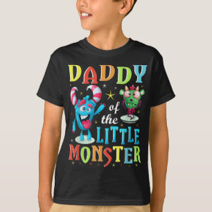 T-shirt Papa De La Petite Famille Monster Qui Correspond À