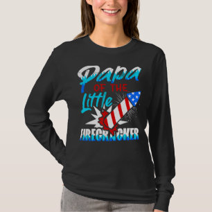 T-shirt Papa De La Petite Fisseuse 4 juillet Birthda