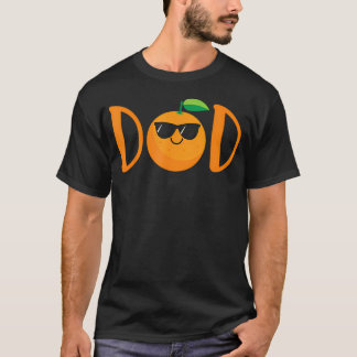 T-shirt Papa de la petite mignonne Baby Shower Orange 1er