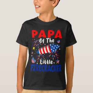 T-shirt Papa de la petite pétardière fière du 4 juillet