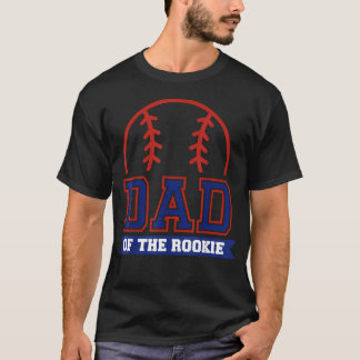 T-shirt Papa de la recrue thème de baseball pour 1er anniv