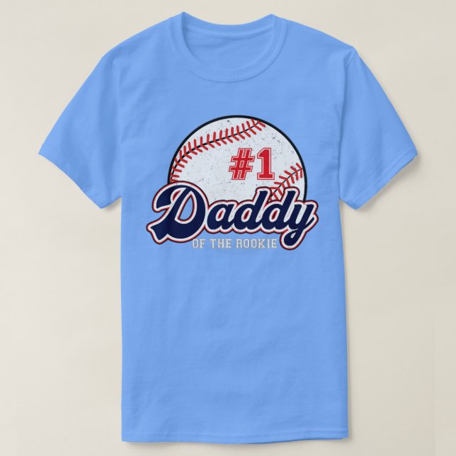 T-shirt Papa de la Rookie Rookie de l'année de baseball P (Design devant)