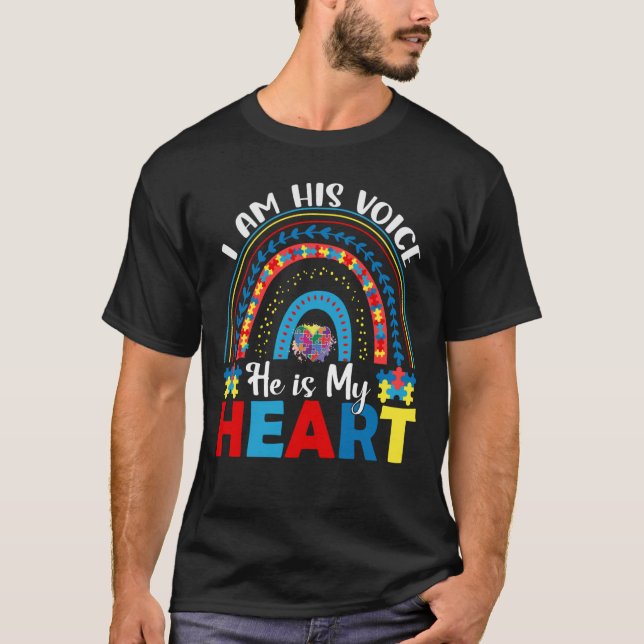T-shirt Papa de la sensibilisation à l'autisme (Devant)