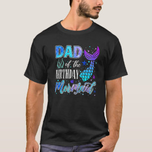 T-shirt Papa De La Sirène D'Anniversaire Correspondant Pri