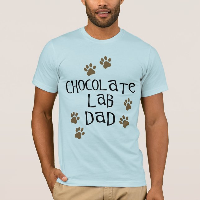 T-shirt Papa de laboratoire de chocolat (Devant)