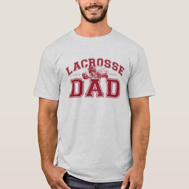 T-shirt Papa de lacrosse (Devant)