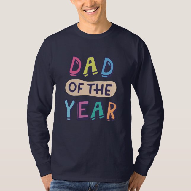 T-shirt Papa de l'année (Devant)