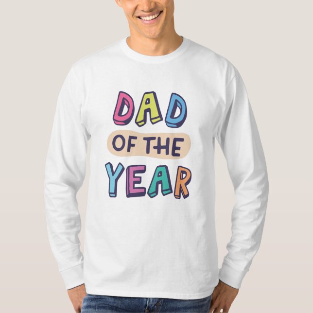 T-shirt Papa de l'année (Devant)