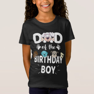 T-Shirt Papa De L'Anniversaire Boy Amoureux des chiens Par