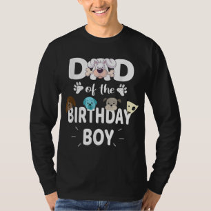 T-shirt Papa De L'Anniversaire Boy Amoureux des chiens Par
