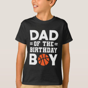 T-shirt Papa De L'Anniversaire Boy Basketball Coach Basket