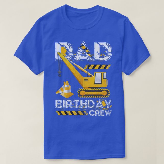 T-shirt Papa de l'Anniversaire Boy Construction Crew Anniv (Design devant)