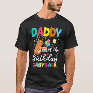 T-shirt Papa De L'Anniversaire Capybara Fête Anniversaire