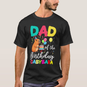 T-shirt Papa De L'Anniversaire Capybara Fille Anniversaire
