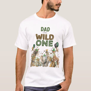 T-shirt Papa de l'anniversaire du petit sauvageon fête ave